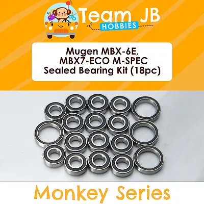 Mugen MBX-6E MBX7-ECO M-SPEC - 18 Pcs Rubber Sealed Bearings Kit • $19.99