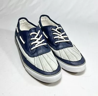 Polo Ralph Lauren Parkstone Men’s Low Boat Sneaker Blue Gray Size 11.5 • $19