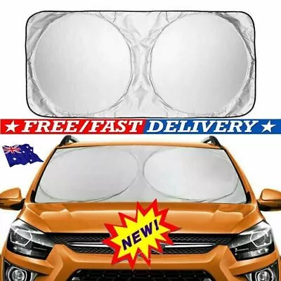 Car Windscreen Sun Shade Heat Reflective Windshield Visor Front Window UV Block • $22.99