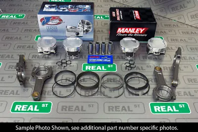 JE Pistons Manley I Beam Rods Honda Prelude H22 H22A1 H22A4 87mm 12.0:1 CR • $1820.71