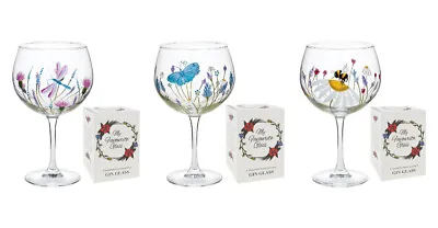 My Favourite Glass Hand Painted Gin & Tonic Large Stemmed Balloon Glass Boxed • £14.95