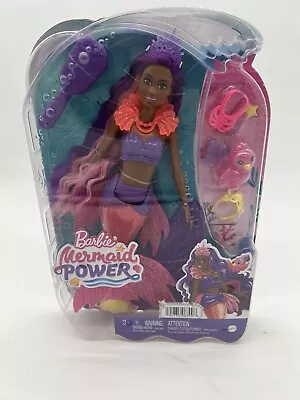 Barbie Mermaid Power “Brooklyn” Roberts Doll Interchangeable Fins Hairbrush-New • $20.44