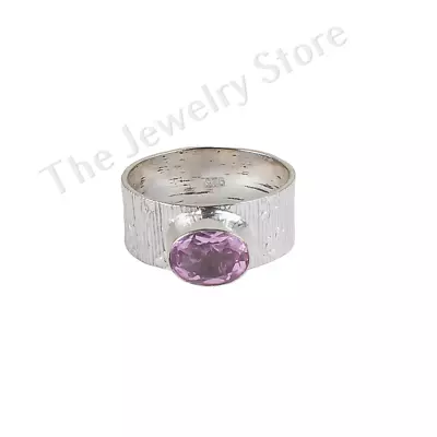 Natural Morganite Gemstone 925 Sterling Silver Elegant Jewelry Ring For Dughter • $14.10