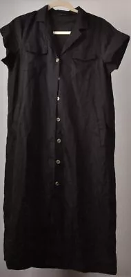 Zanzea Collection Size XXXL Black Pockets Button Down Short Sleeve Shirt Busi... • $28