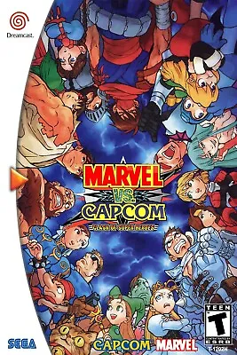 Marvel Vs Capcom Dreamcast Box Art Poster Multiple Sizes 11x17-24x36 • $21.99