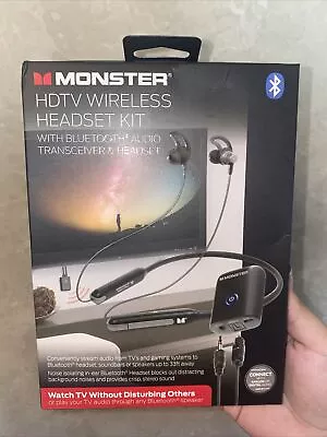 Monster HDTV WIRELESS HEADSET KIT: BLUETOOTH AUDIO TRANSCEIVER & HEADSET • $30