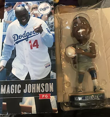 MAGIC JOHNSON Los Angeles Dodgers 2014 Bobblehead SGA Free Shipping Baseball • $33.99