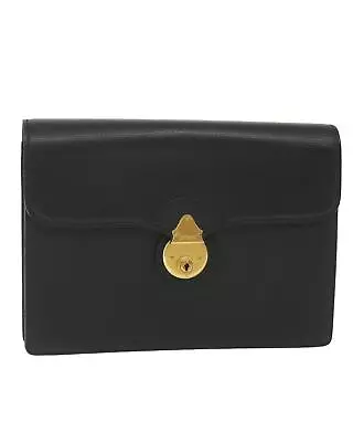 Pre Loved Burberry Black Leather Clutch With Key Inclusion  -  Clutch Bags • $611