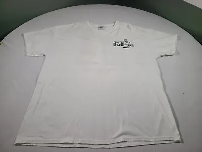 Vintage BEER BELLY Sex Machine Shirt Mens XL White Classic Novelty Graphic Tee • $11.77