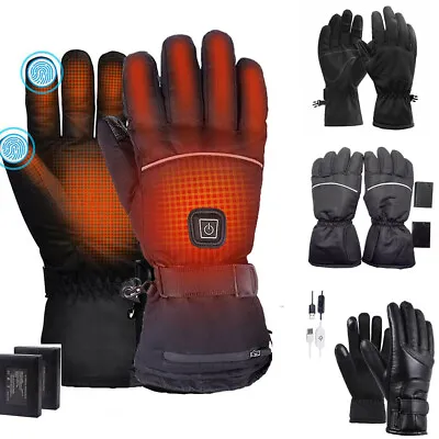 £11.99 • Buy Rechargeable Electric USB Heated Warmer Hand Motorcycle Outdoor Cycling Gloves 