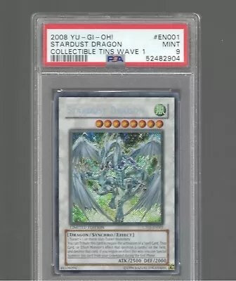 Yu-Gi-Oh! 2008 Stardust Dragon CT05-EN001 Limited Edition Secret Rare PSA 9 MINT • $150