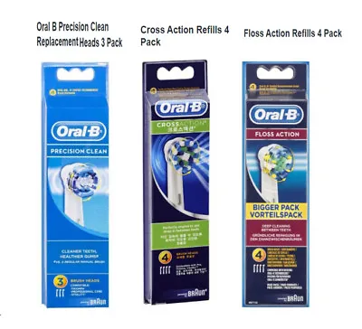 $14 • Buy Oral B Power Toothbrush Refills Precision Clean Cross Action Floss Action NEW