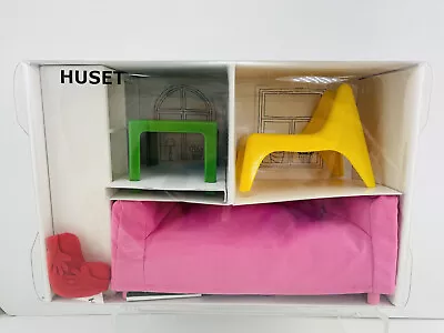 IKEA Huset Doll House Furniture Set Display Toy Chair Lounge Table Bookcase • $49