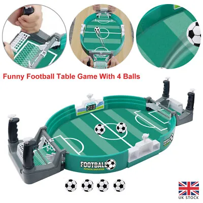 Funny Football Table Game For Kids Adults Tabletop Soccer Interactive Toys Gift • £15.99