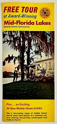 1970s Leesburg FL Mid-Florida Lakes Mobile Home Community Tour VTG Brochure • $14.99