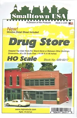 HO Scale Smalltown USA  699-6017 Drug Store Building Kit • $14.40