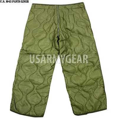 $21.11 • Buy US Army Military Cold Weather M65 Quilted OD Green Trousers Field Pants Liners 