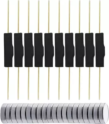 10pcs Plastic Reed Switch Reed Contact Normally Closed Magnetic Induction Switch • $17.85