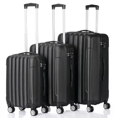 Luggage Sets 3-in-1 Multifunctional Large Capacity Storage Suitcase Black • $86.99
