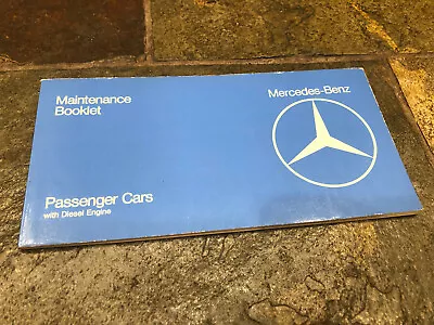 1979 Mercedes Benz 123D 300D 240D 300TD Owner's Maintenance Booklet Manual • $19