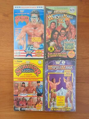 WWF Wrestle Mania Survivor Series Ultimate Warrior VHS Tapes • £9.99