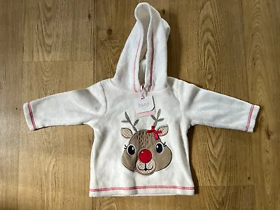 Baby’s M&Co Fleecy Christmas Jumper Age 3-6 Months BNWT • £2.50