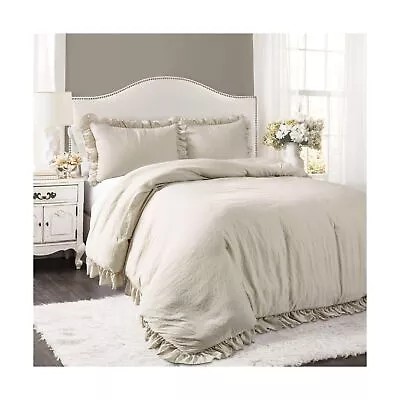 Lush Decor Reyna Ruffle Comforter Set - 3 Piece Cozy Ruffled Bedding Set - Ti... • $119.68
