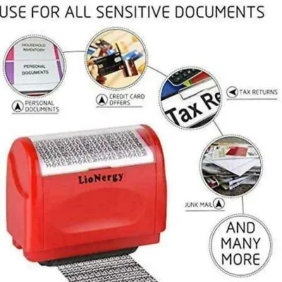 ID Theft Protection Stamp Roller Easy Guard Your Data Identity Privacy 2024 • $8.46