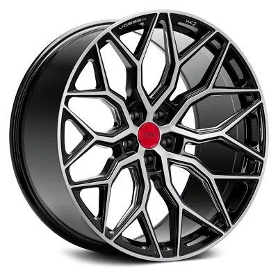 Vossen HF-2 Gloss Black With Brushed Face 19x8.5  5x112 +38 Wheel Single Rim • $359.40