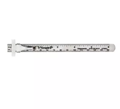 6 In. Pocket Ruler Small Design Stainless Steel Decimal Equivalent NEW • $4.95