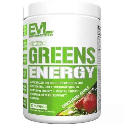 EVL Stacked Greens Energy Orchard Apple 30 Srv: Micronutrients Energy Immunity • $19.99