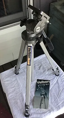 Vintage VELBON VE-3 TRIPOD Camera Aluminum Heavy Duty Photographer Professional • $37.50