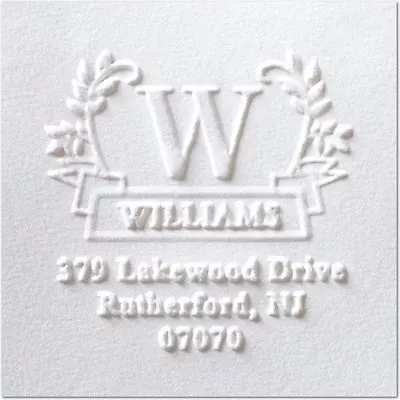 Custom Round Embosser Decorative Personalized Address Monogram Embosser • $29.95