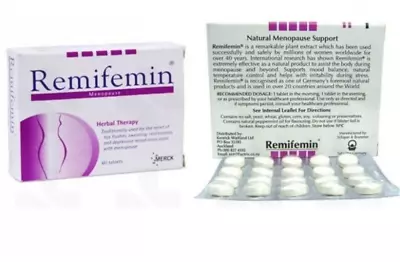 Remifemin Menopause Symptom Relief 60'Tablets X 2 Boxes (DHL SHIPPING) • $49.90