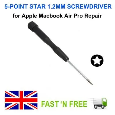 5-point 1.2mm Pentalobe Star Screwdriver Repair Tool For Apple Macbook Air Pro • £1.65