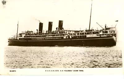 1920 Postcard P & O Steam Navigation Co Ocean Liner SS NALDERA • £1.45