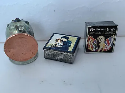Dollhouse Miniature Vintage Tin Boxes  One Macfarlane Lang's Biscuits • $9