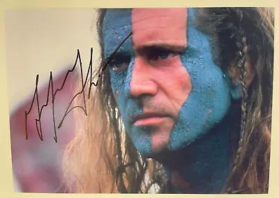 Braveheart Mel Gibson Hand Signed Autograph - 8 X 12 Photo W/COA • $95