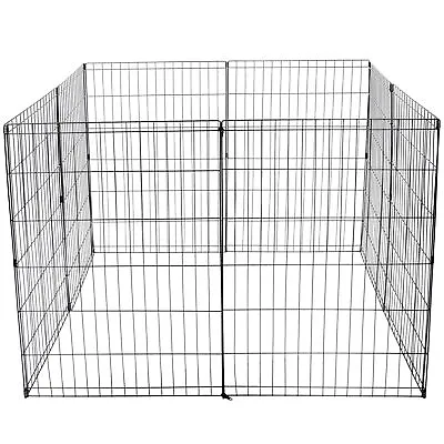 36  Puppy Pet Playpen 8 Panel Indoor Outdoor Metal Protable Dog Fence • $40.58