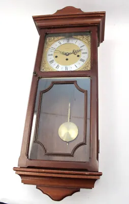 £12.50 • Buy Vintage METAMEC Wooden Mechanical Wall Clock With Pendulum And Chimes - H67