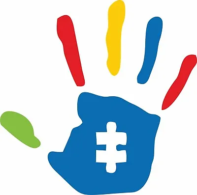 Autism Awareness Hand Vinyl Decal Sticker Car Truck SUV Laptop Set Of 2 • $2.99