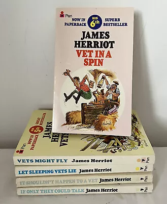 £7.97 • Buy James Herriot Paperback 1977 Books Bundle X 5 Vets Pan  Farming Animals SHD1