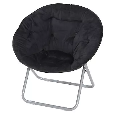 Moon Chair  Folding For Kids Teens Saucer Chair Black Game Room Home Chair  • $38.58