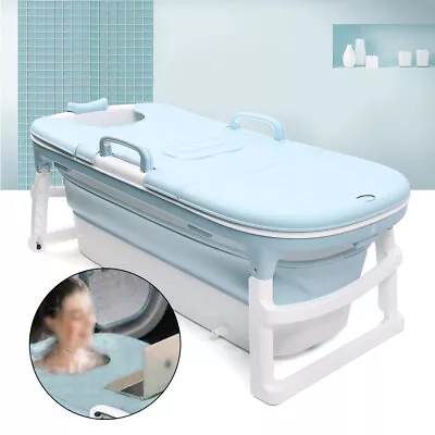 $169.05 • Buy Adult Bathtub Portable Water Tub Folding Spa Bath Bucket Barrel Soaking Sauna
