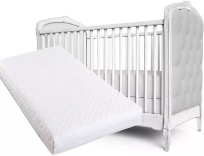 Baby Toddler Cot Bed Breathable QUILTED & Water Resistant COT Mattress All Sizes • £48.99