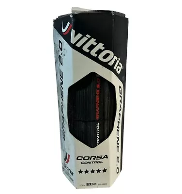 Vittoria Corsa Control Road Bike Tire 700 X 28c Black Race Graphene 2.0 • $48.95