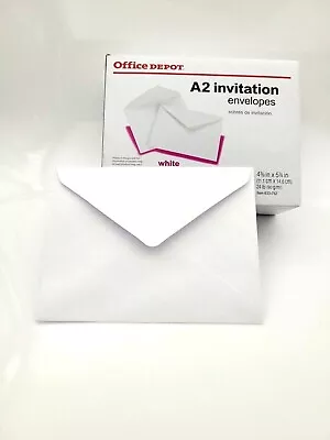 Office Depot A2 Invitation Envelopes 5 3/8  X 5 3/4  24 Lb • $7.50