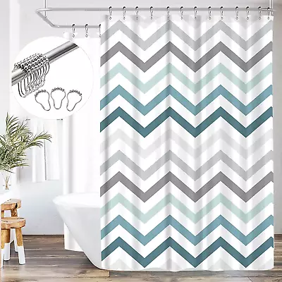 $55.99 • Buy Riyidecor Clawfoot Tub Shower Curtain Panel 180X70 Inch All Wrap Around Polyeste