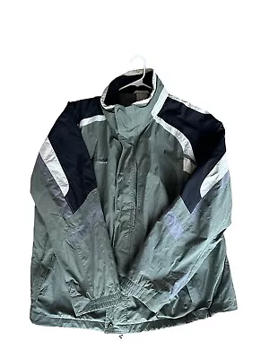 Columbia Mens Extra Large Gray Vertex Bugaboo Ski Full Zip Lined Jacket Coat • $18.20