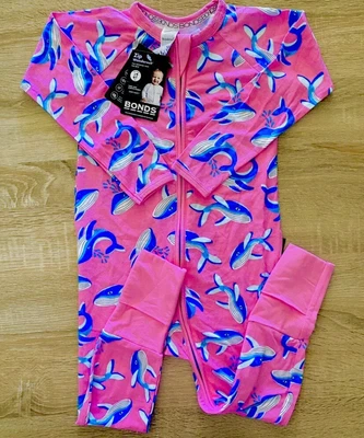 Bonds Whale Orca Zippy Size 3 BNWT • $25
